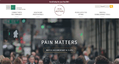 Desktop Screenshot of painmatters.com