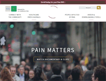 Tablet Screenshot of painmatters.com